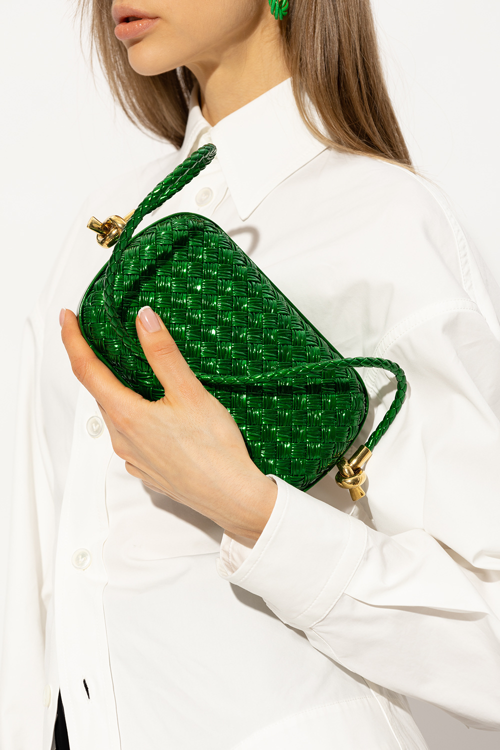 Bottega veneta clearance green pouch